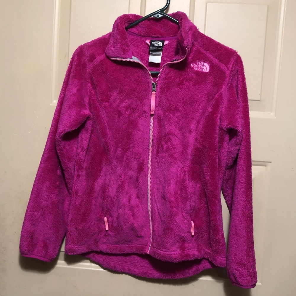 North Face Girl's Pink Fluffy Jacket